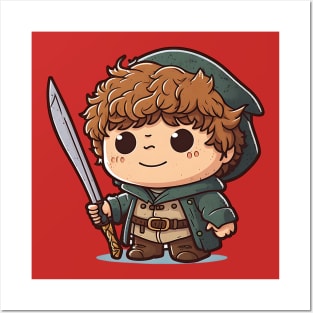 cute samwise gamgee Posters and Art